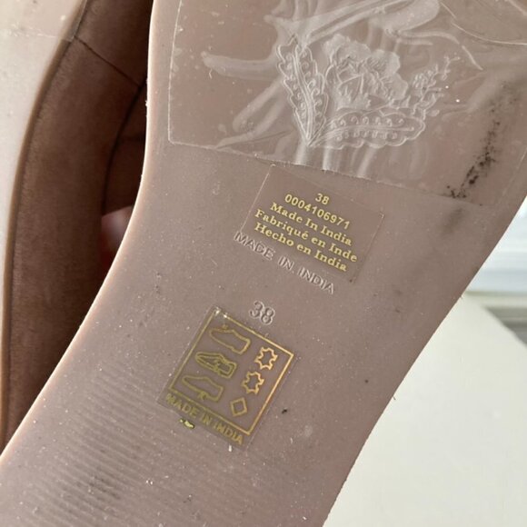 NWOT Free People Almost Paradise Sand Suede Platforms Sz 38 - Picture 7 of 7